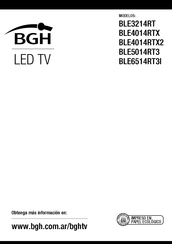 BGH BLE4014RTX2 Manual Del Usuario