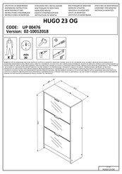 Forma Ideale HUGO 23 OG UP 00476 Instrucciones De Montaje