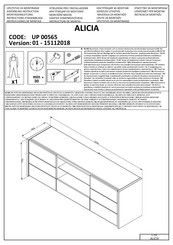 Forma Ideale ALICIA UP 00565 Instrucciones De Montaje