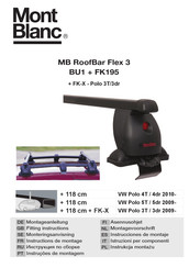 Mont Blanc MB RoofBars Flex 3 Instrucciones De Montaje