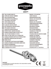 GreenWorks Tools 22637T Manual De Utilización