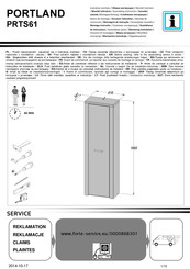 Forte PORTLAND PRTS61 Instrucciones De Montaje