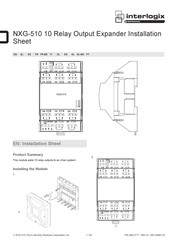 Interlogix NXG-510 Hoja De Instalación