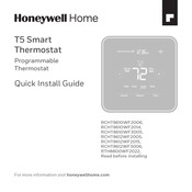 Honeywell Home RCHT8612WF2015 Guía De Instalación Rápida