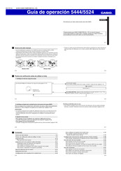 Casio 5444 Guía De Operación