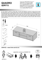 Forte QUADRO QDRT13 Instrucción De Montaje