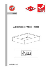 Rauch KUHN AXEO AX500 Manual Del Usuario