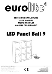 EuroLite LED Panel Ball 9 Manual Del Usuario