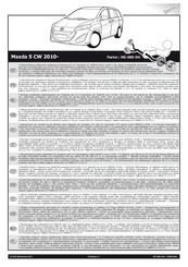 ECS Electronics MZ-085-DH Instrucciones De Montaje