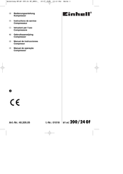 EINHELL BT-AC 200/24 OF Manual De Instrucciones