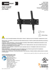 Omnimount OC120T Guia Del Usuario