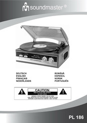 SOUNDMASTER PL 186 Manual Del Usuario