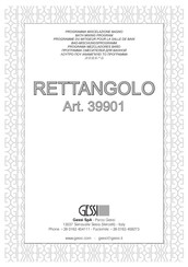 Gessi RETTANGOLO 39901 Instrucciones De Montaje