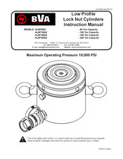 BVA Hydraulics HLNF16002 Manual De Instrucciones