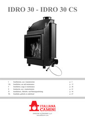 Italiana Camini IDRO 30 CS Instalación Uso Y Mantenimiento