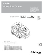 Nilfisk Advance ecoflex SC8000 60 LPG Instrucciones De Uso