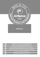 AIRFORCE POP 80-4 Manual De Montaje Y Modo De Empleo