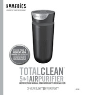 HoMedics TOTALCLEAN AP-T40 Manual De Instrucciones E Información Sobre La Garantia