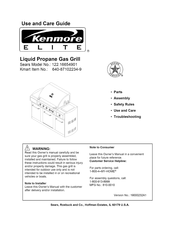 Kenmore Elite 122.16654901 Guía De Uso Y Mantenimiento