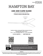 HAMPTON BAY 52-TITN Guía De Uso Y Mantenimiento
