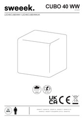 sweeek. CUBO 40 WW LED40CUBEWWUK Manual Del Usuario