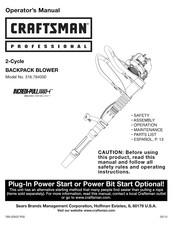 Craftsman professional 316.794000 Manual Del Operador