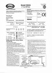 SIOUX 5564A Instrucciones Para El Operador