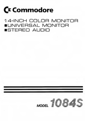 Commodore 1084S Modo De Empleo