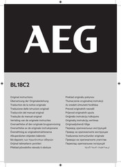 AEG BL18C2 Traducción Del Manual Original