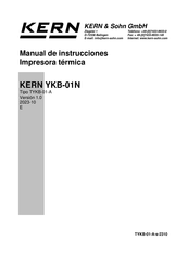 KERN YKB-01N Manual De Instrucciones