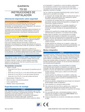 Garmin TD 50 Instrucciones De Instalación