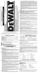 DeWalt D25123 Manual De Instrucciones