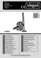 Scheppach NTS16 Traduccion Del Manual De Instrucciones Originale