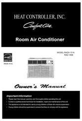 COMFORT-AIRE RADS-151A Manual Del Propietário