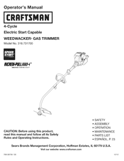 Craftsman WEEDWACKER INCREDI-PULL 316.731700 Manual Del Operador