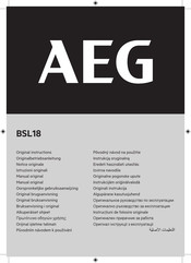 AEG BSL18 Manual Original