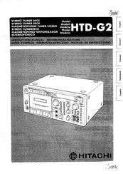 Hitachi HTD-G2 Manual De Instrucciones