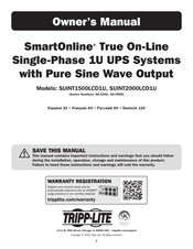 Tripp-Lite SmartOnline SUINT1500LCD1U Manual Del Propietário