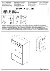 Dedeman ENZO 2K VS1 125 UP 00524 Instrucciones De Montaje