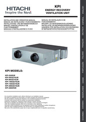 Hitachi KPI-2002E2E Manual De Instalación Y Funcionamiento