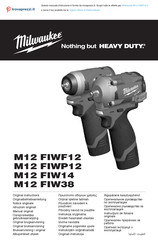 Milwaukee M12 FIWF12-0 Manual Original