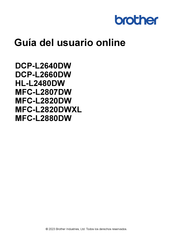 Brother DCP-L2640DW Guía Del Usuario Online