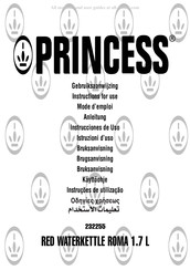 Princess ROMA 232255 Instrucciones De Uso