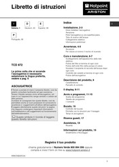 Hotpoint Ariston TCD 872 Folleto De Instrucciones