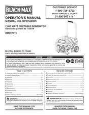 Black Max BM907015 Manual Del Operador