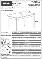 HENN Retangular S221-127 Instrucciones De Montaje