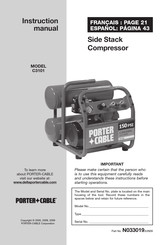 Porter Cable C3101 Manual De Instrucciones