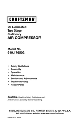 Craftsman 919.176502 Manual Del Usuario