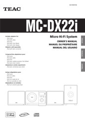 Teac MC-DX22i Manual Del Usuario