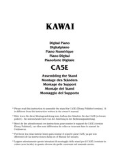 Kawai CA5E Instrucciones De Montaje